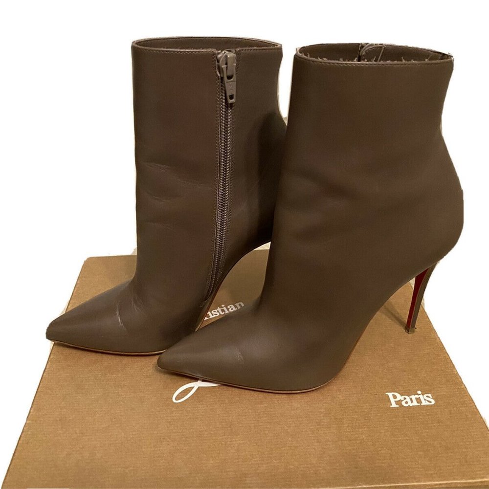Christian Louboutin So Kate 100 Bootie Grey 36